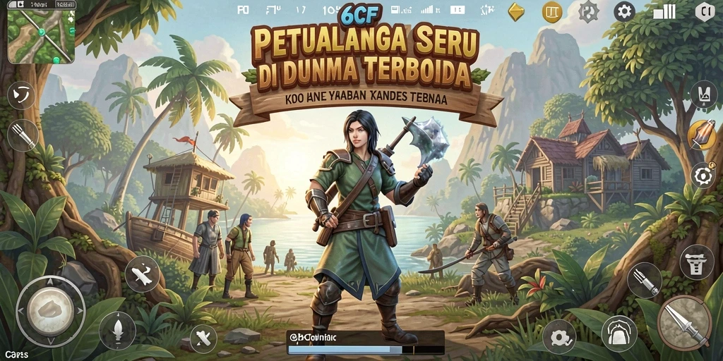 Gameplay seru di dunia terbuka 6CF yang menantang.