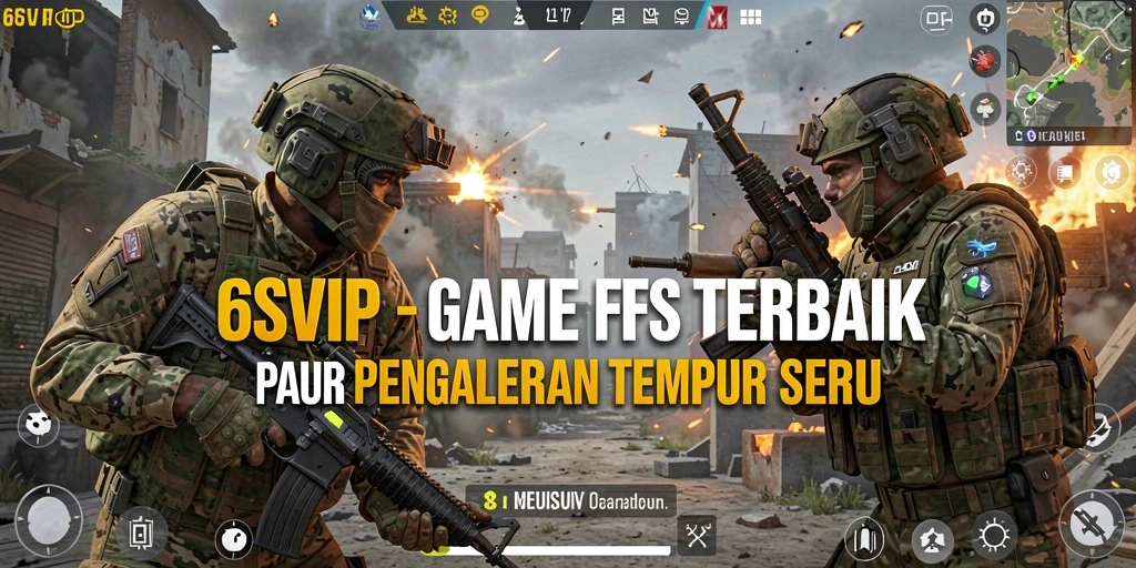 Tampilan gameplay seru di 6SVIP dengan aksi tembak-menembak yang intens.