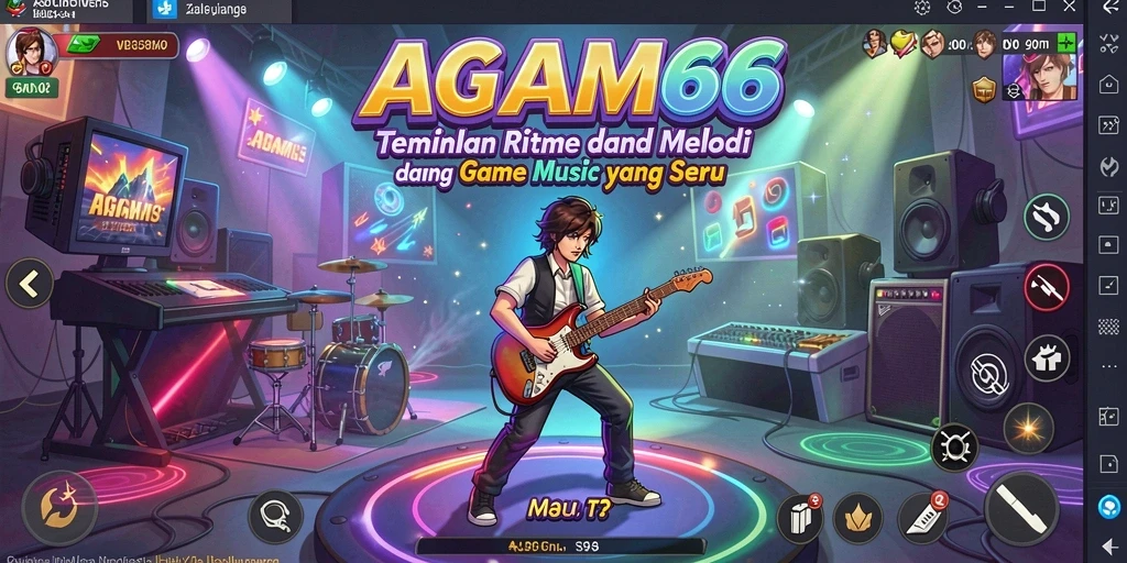 Tampilan menarik dari gameplay AGAM66 saat bermain musik.