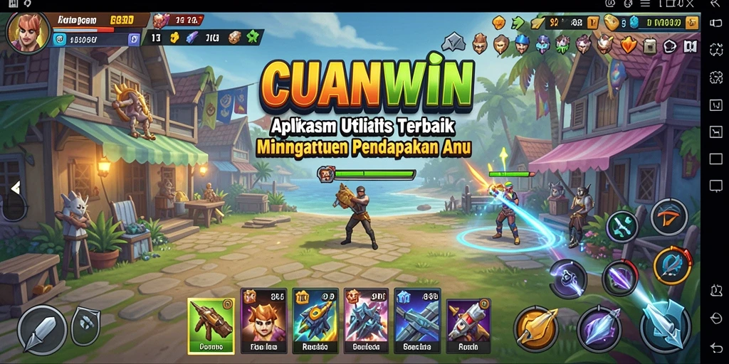 Tampilan aplikasi CUANWIN yang modern dan intuitif.