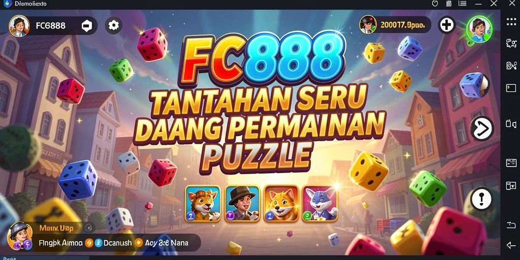 Tampilan gameplay menantang dari FC888 di dunia Puzzle.