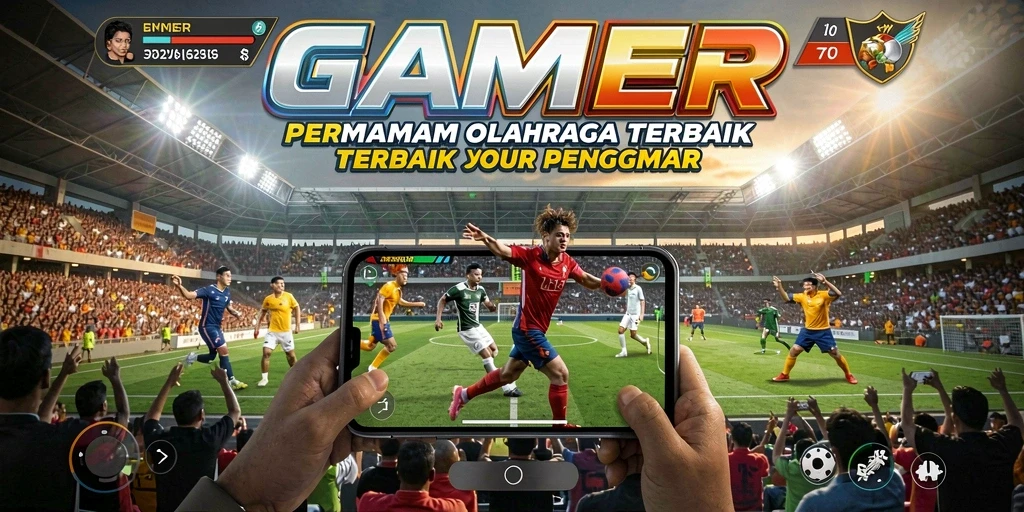 Tampilan gameplay GAMERP yang menakjubkan dan mendebarkan dalam olahraga.