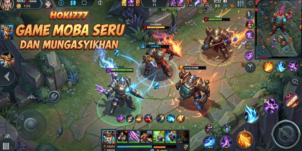Gameplay seru HOKI777 dengan pertarungan tim yang intens.