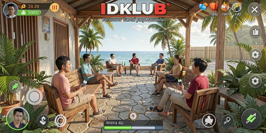 Tampilan gameplay IDKLUB yang menyenangkan dan penuh warna.