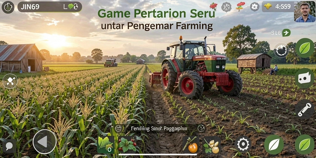 Tampilan permainan Farming yang seru dan interaktif di JIN69.