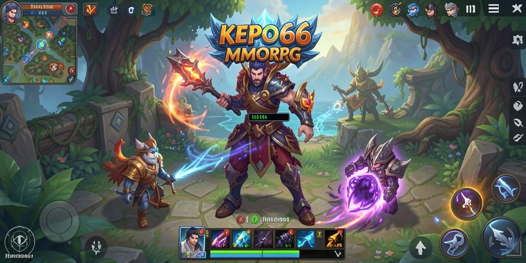 Screenshot utama KEPO66 menampilkan aksi seru dalam permainan MMORPG.