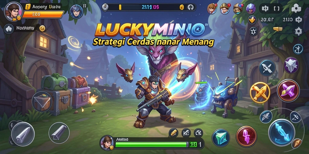 Tampilan gameplay strategis yang menantang dan mendebarkan.