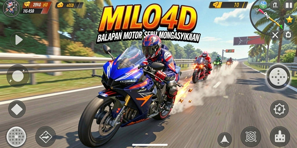Tampilan gameplay sepenuhnya mendebarkan di MILO4D.