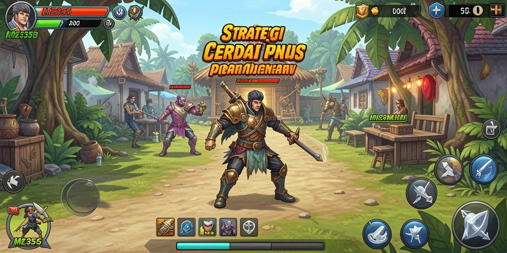 Tampilan gameplay MZ356 yang menampilkan pertempuran strategi yang mendebarkan.