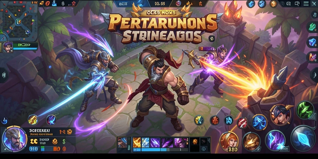 Tangkapan layar menampilkan pertempuran seru di OCE69 MOBA.