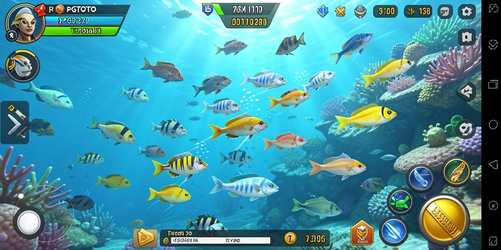 Screenshot PGTOTO menunjukkan serunya gameplay Tembak Ikan.