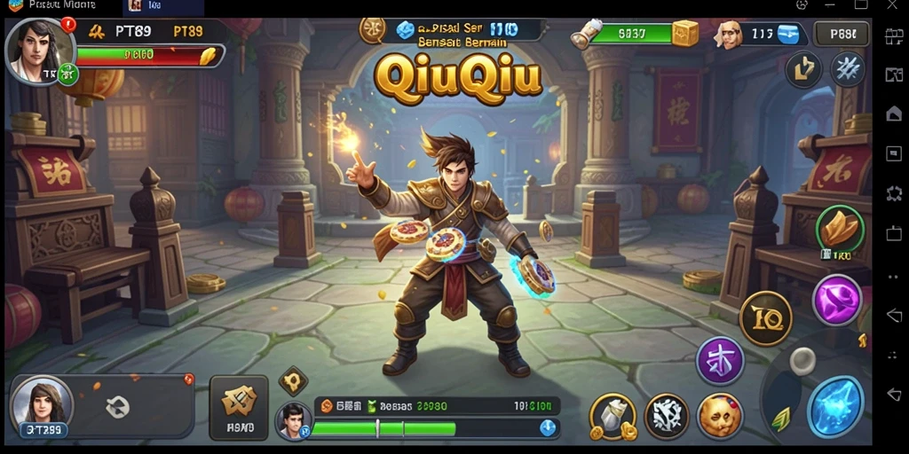 Tampilan menarik dari gameplay QiuQiu di PT89.