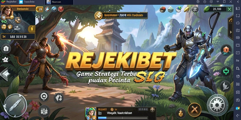 Tampilan gameplay menakjubkan di REJEKIBET yang menunjukkan aksi pertempuran.