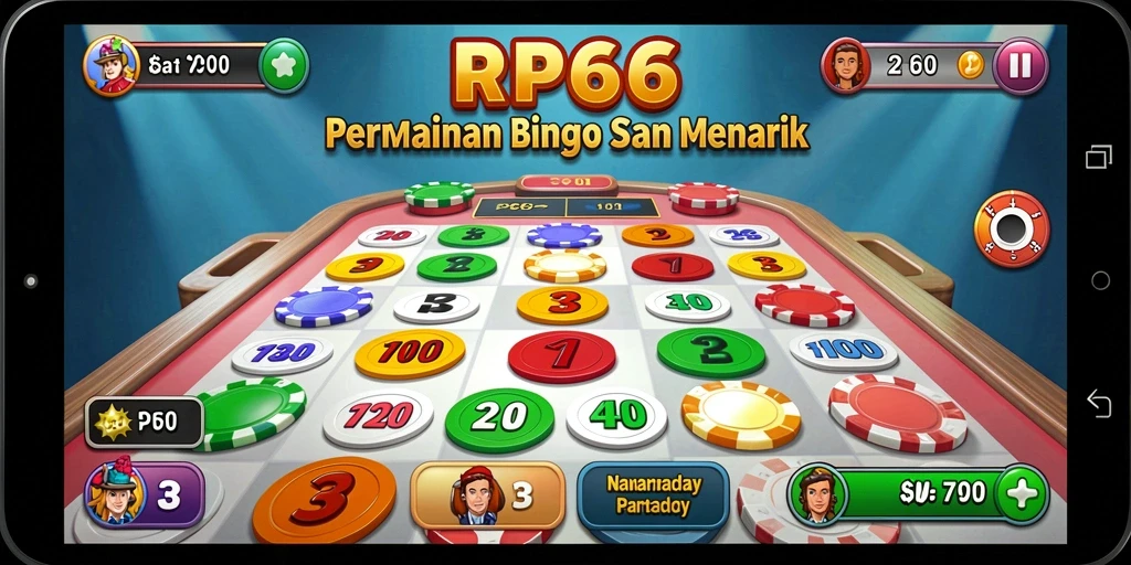 Screenshot RP66 menampilkan gameplay Bingo yang seru dan interaktif.