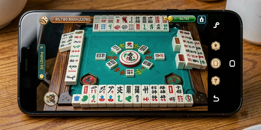 Tampilan menarik dari gameplay Mahjong di RP6789.