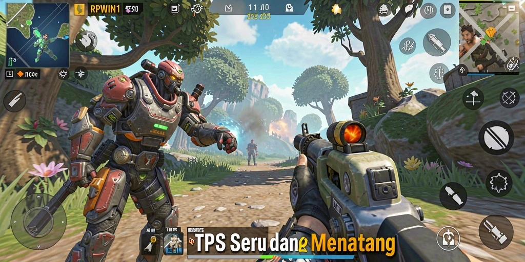 Tampilan luar biasa dari gameplay RPWIN1 yang mendebarkan.