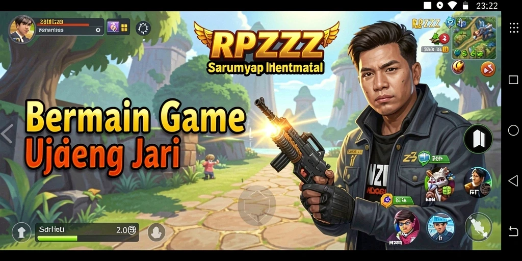 Tampilan menarik dari gameplay RPZZZ yang seru dan menyenangkan.