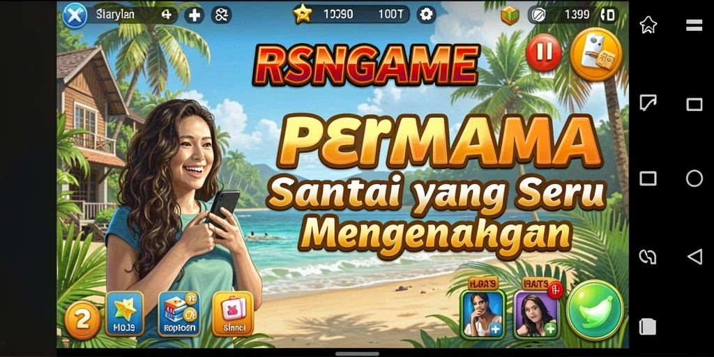Tampilan gameplay RSNGAME yang ceria dan menghibur.