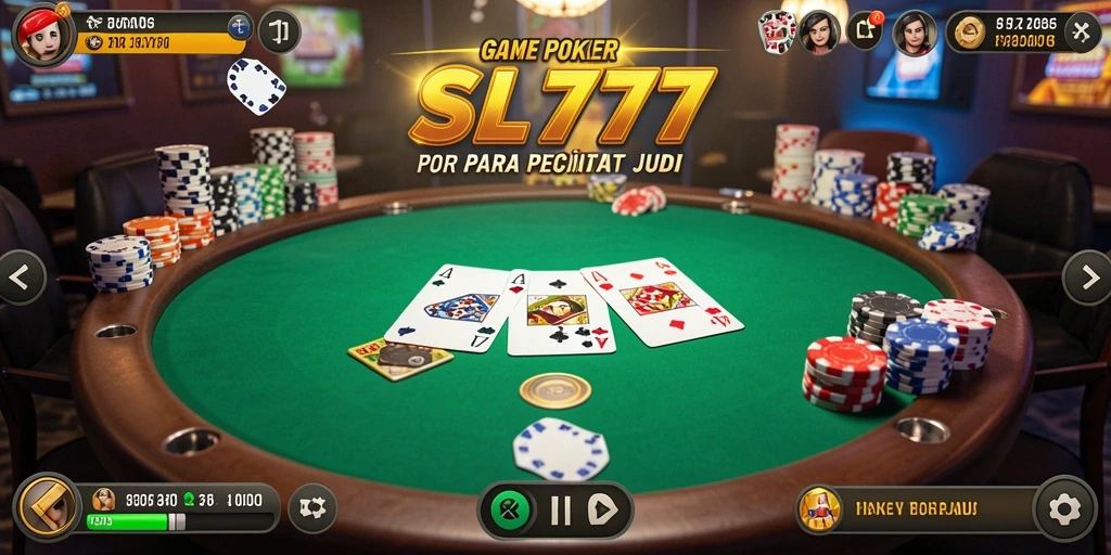 Gameplay Poker yang seru dan interaktif di SL777.