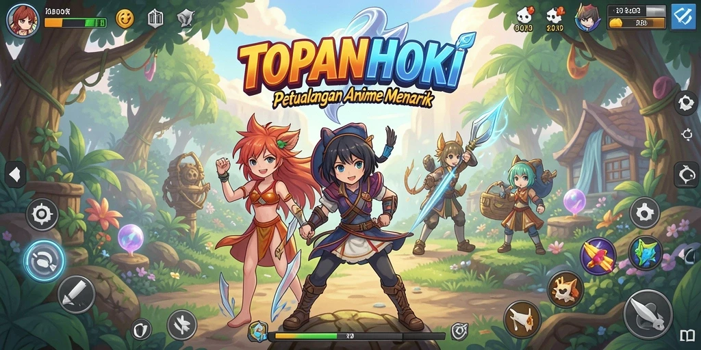 Gameplay TOPANHOKI dengan karakter Anime yang menarik.