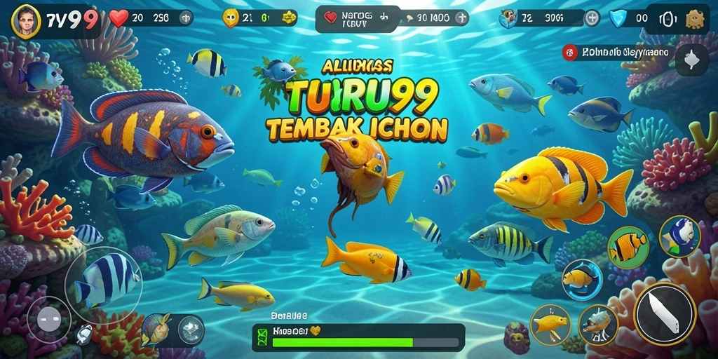 Screenshot gameplay Tembak Ikan TURU99 yang seru.