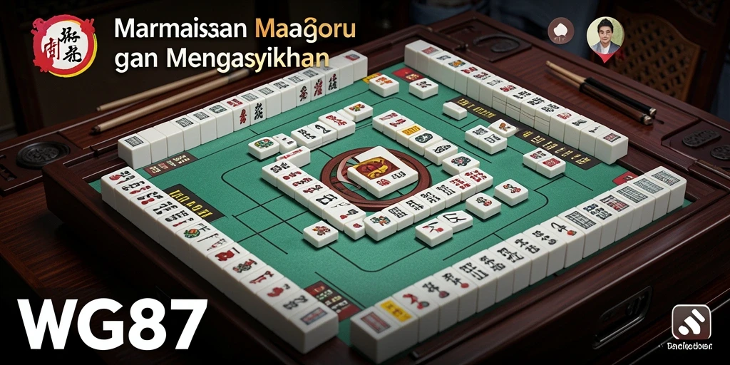 Screenshot menampilkan gameplay seru dari WG87 yang penuh tantangan Mahjong.