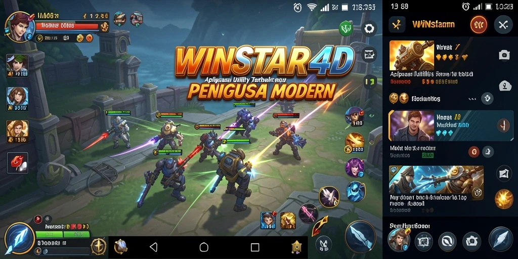 Tampilan utama aplikasi WINSTAR4D yang menampilkan berbagai fitur Utility.