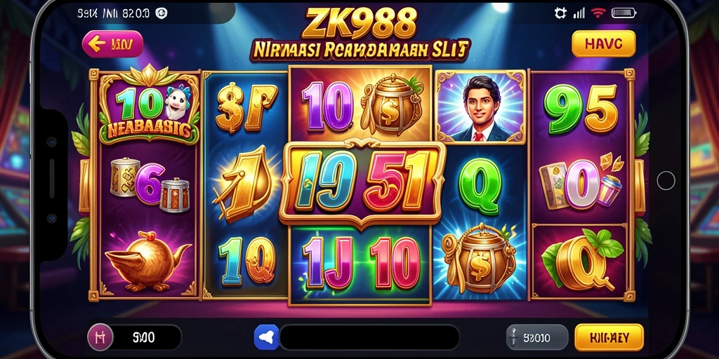 Tampilan menarik dari ZK988 dengan gameplay slot yang seru.