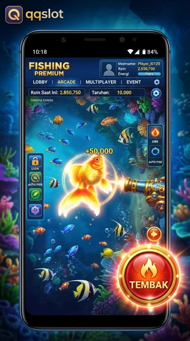 Tampilan utama aplikasi qqslot yang intuitif.